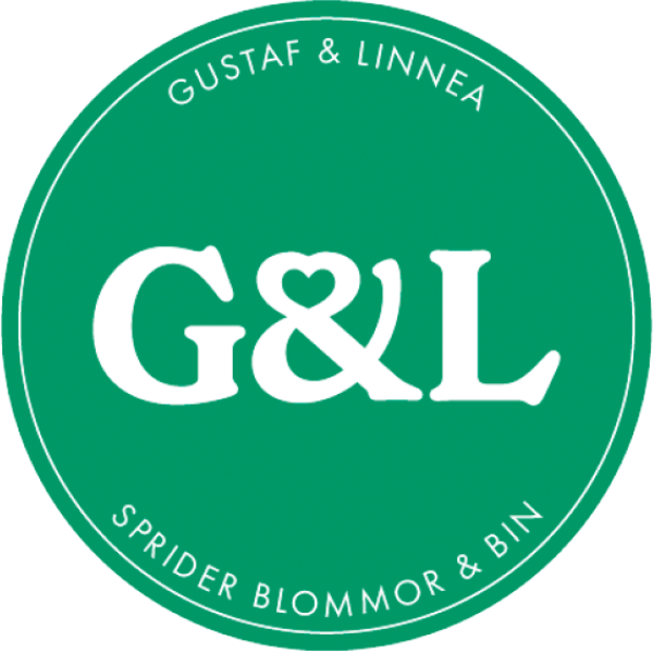 Logotyp för Gustaf och Linnea