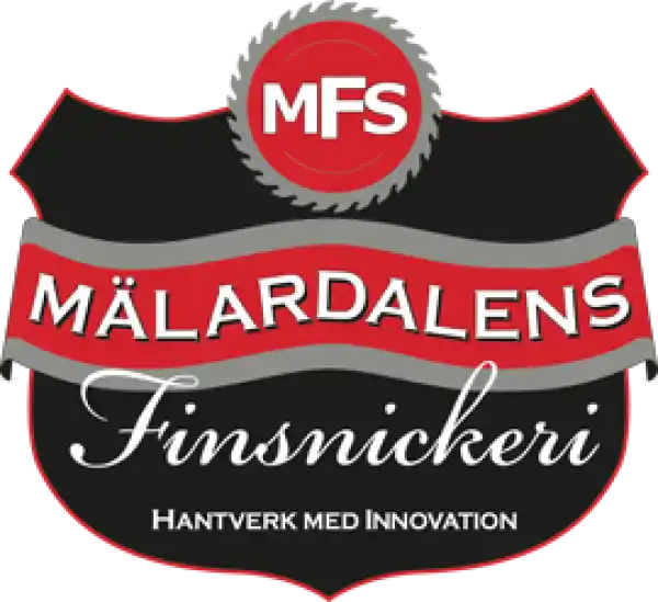 Logotyp för Mälardalens Finsnickeri